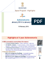 Achievements: January 2014 To January 2018