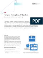Tempus Timing Signoff Solution Ds PDF