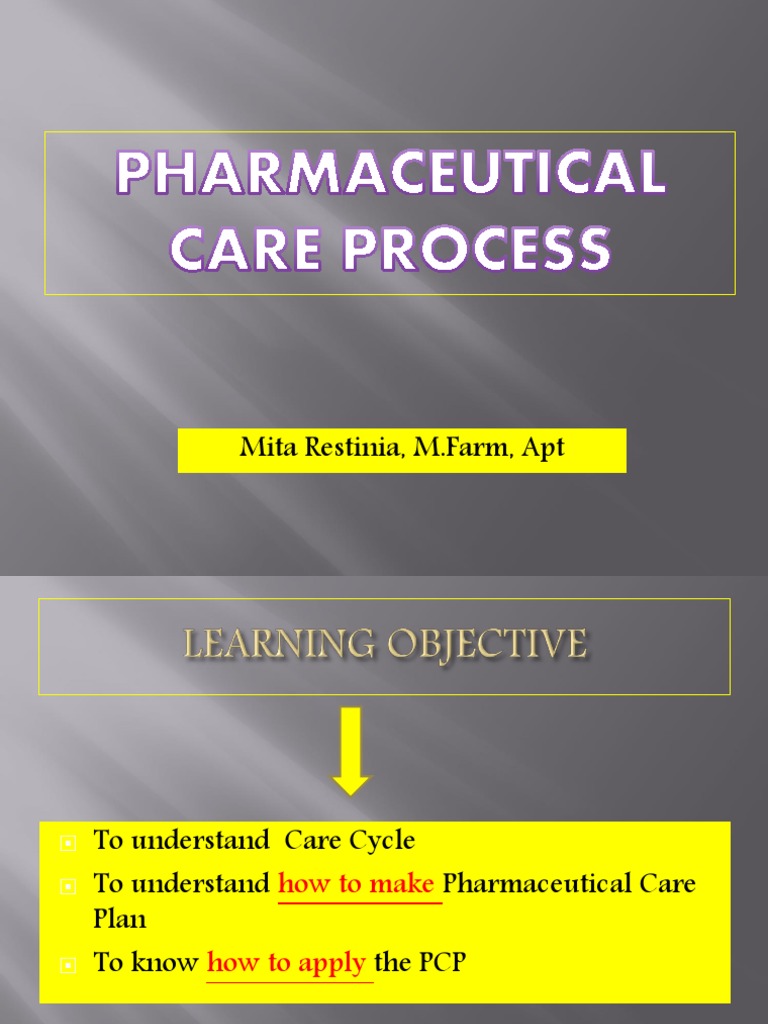 Understanding the Pharmaceutical Care Cycle | PDF | Pharmacy | Therapy