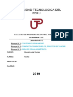 Lab 2 Proctor, Humedad y Granulometria