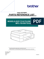 Parts Reference List: MODELS:DCP-T310/T510W/T710W MFC-T810W/T910DW