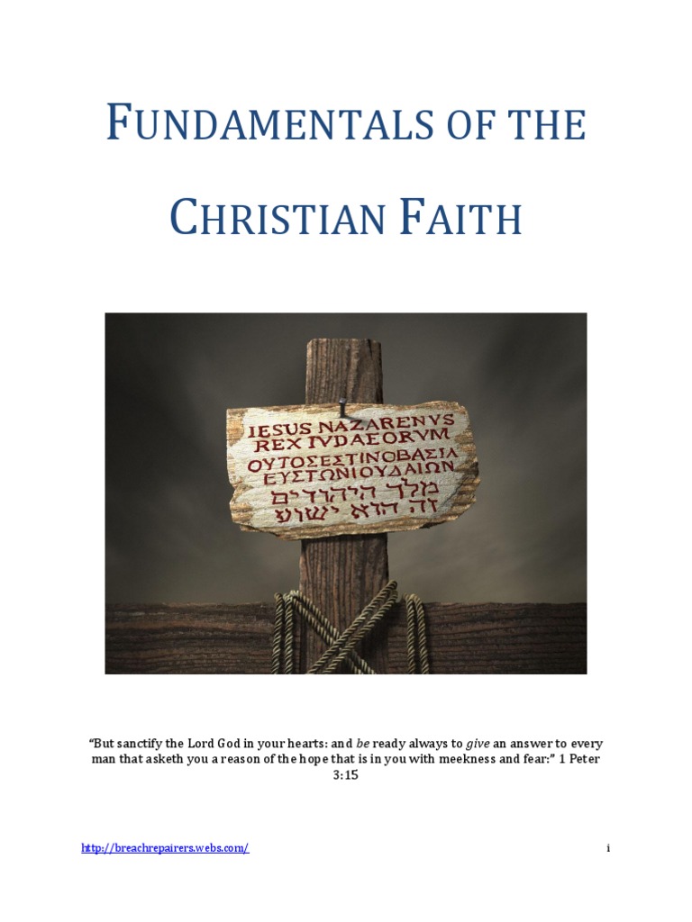What Are The Fundamentals Of The Christian Faith