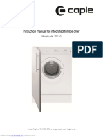 Instruction Manual For Integrated Tumble Dryer: Model Code: TDI110