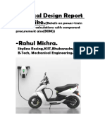 Electrical Design Report On E-Bike.: Skyline Racing, KIIT, Bhubaneshwar. B.Tech, Mechanical Engineering