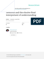 Semiosis and The Elusive Final Interpret PDF