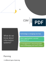 Strategic Information Systems Planning