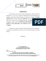 CONSTANCIA Trabajo Barrio Adentro