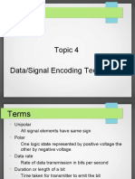 Topic 4 Data/Signal Encoding Techniques