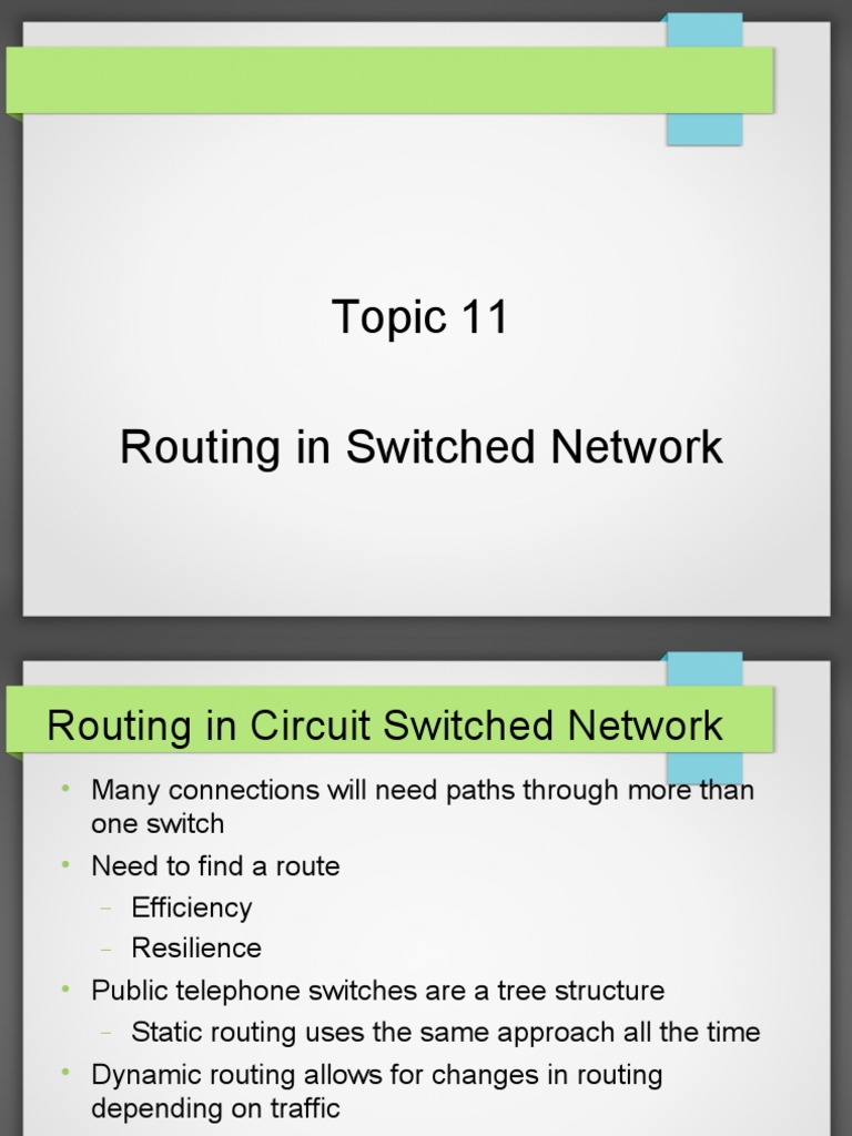 Topic-11 RoutinginSwitchedNetworks | PDF