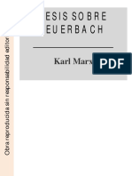 Tesis Sobre Feuerbach - Karl Marx PDF