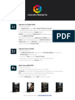 Color Presets: Lightroom CC & Mobile (2020)