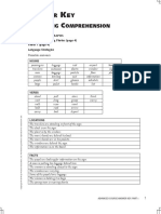 TOEIC Advanced Answer Key