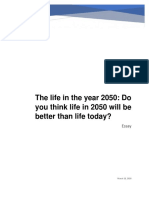 Life in 2050 Essay PDF