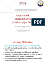 Lecture-08 Internal Flows (Laminar Pipe Flow)