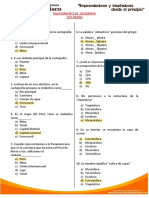 Balotario Geografia #1 Quinto Grado PDF