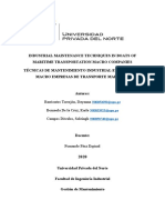 Técnicas de Mantenimiento en Empresas de Transporte Marítimo