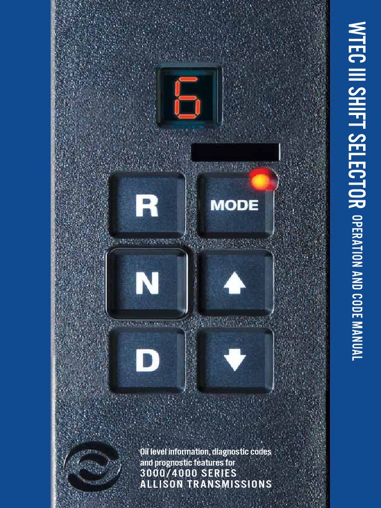 3000/4000 SERIES Allison Transmissions: Oil Level Information