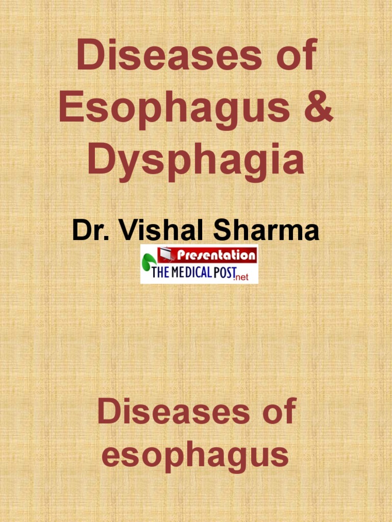 Esophageal Diseases & Dysphagia Guide | PDF | Esophagus | Digestive ...