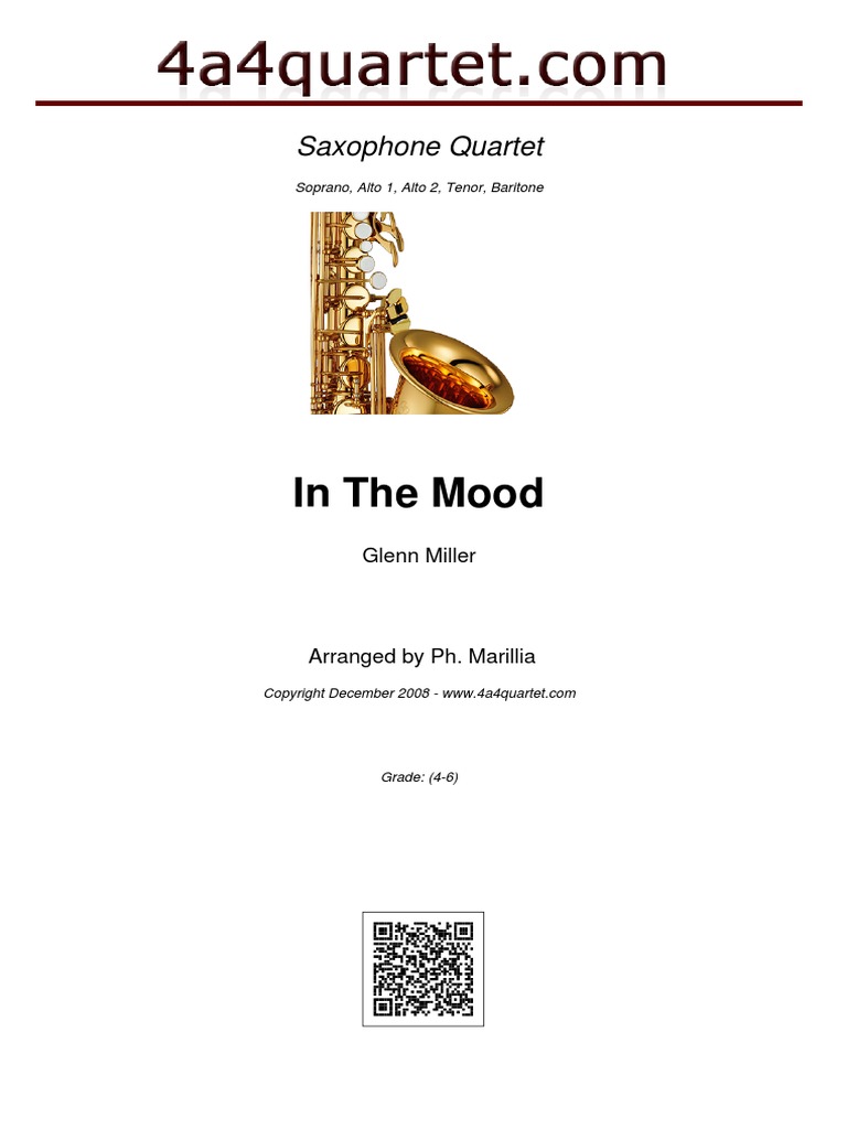 307AllIn The Mood PDF Alto Saxophone Tenor Saxophone