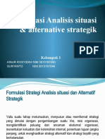 Manajemen Strategis Pada Formulasi Analisis Situasi & Alternative