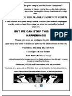 CEJ Los Angeles West Meeting Bi-Lingual Flyer For January 20, 2011