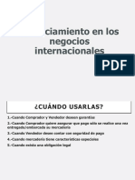 Financiamiento en Los Negocios Internacionales