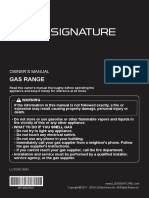 Gas Range: Owner'S Manual