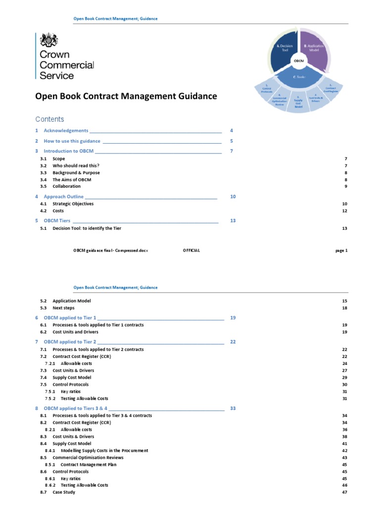 Open Book Contract Management Guide | PDF | Procurement | Outsourcing