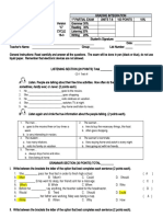 English II - 1er Parcial C - Answer Key