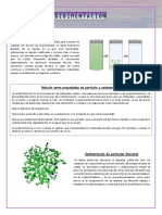 Características Del Proceso de Sedimentación