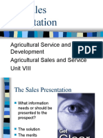 Unit 8 - The Sales Presentation