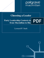 Leonard P. Stark (Auth.) - Choosing A Leader - Party Leadership Contests in Britain From Macmillan To Blair-Palgrave Macmilla