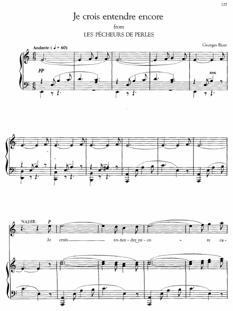 Je Crois Entendre Encore