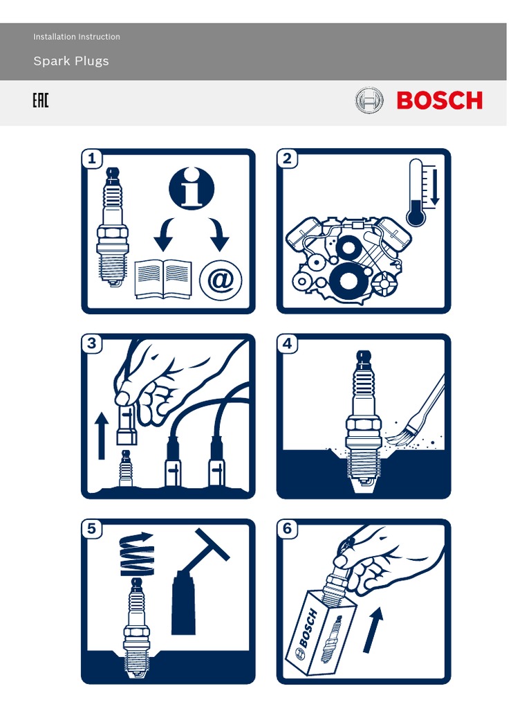 Spark Plugs Installation Instruction PDF