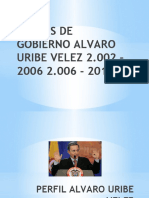 Planes de Gobierno Alvaro Uribe Velez 2 - Politia Publica