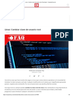 Linux - Cambiar Clave de Usuario Root - Tecnología PDF