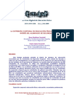 La Expresión Corporal en Educación Física: Análisis Del Interés Del Alumnado de Secundaria