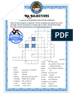 Crossword Hiragana de Adjetivos