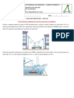 Resistência dos materiais: lista de exercícios sobre tensões em cabos e barras