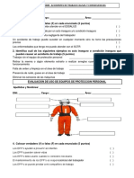 Evaluacion de DOS TEMAS ACCI Y USO DE EPPS