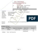 Govt. of West Bengal E-Challan Directorate of Commercial Tax