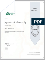 Jaganmohan Krishnamoorthy: Course Certificate