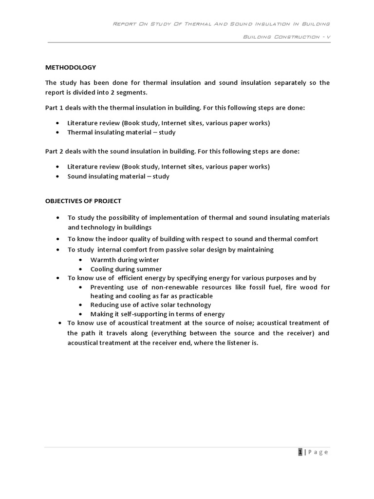 Thermal and Sound Insulation in Buildings | PDF | Building Insulation ...