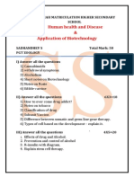 Human Health and Disease and Application of Biotechnology