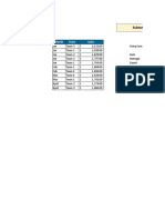 Subtotal (Function - Name, Range) : Month Team Sales