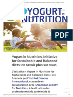 Yogurt in Nutrition, Initiative for Sus..