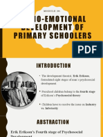 Socio-Emotional Development of Primary Schoolers