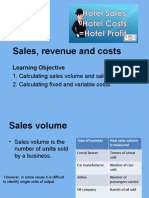 Sales, Revenue and Costs