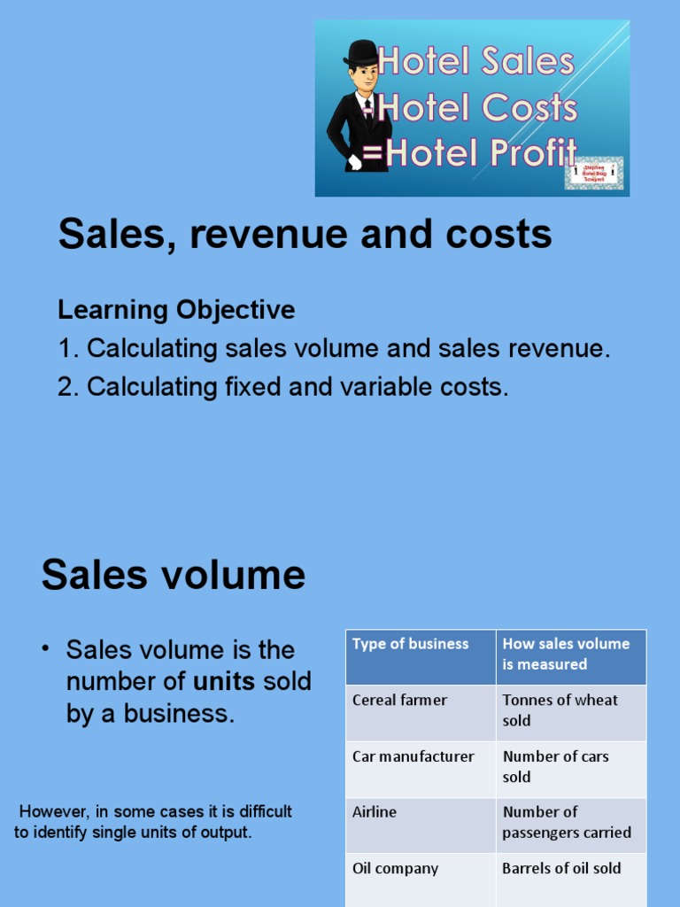 Sales Revenue and Cost Calculation Guide | PDF | Average Cost | Output ...