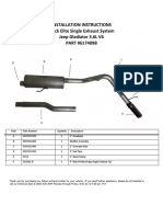 Installation Instructions Black Elite Single Exhaust System Jeep Gladiator 3.6L V6 PART #617409B